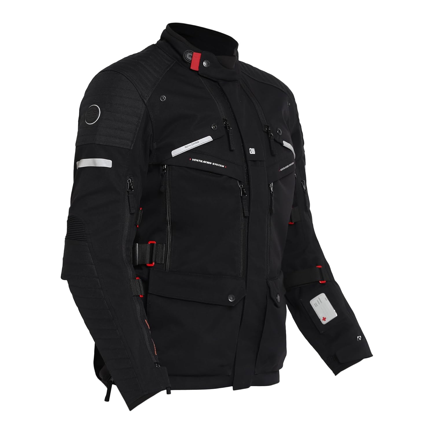 Royal Enfield Mens Polyester Nirvik V2 Riding Standard Length Jacket with D3O Level 2 Protectors At 